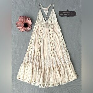 HAH I'll Take U Farrer Maxi Floral Dress M/L